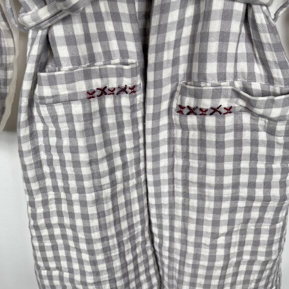 Anthropologie Saturday Sunday Womens Country Gal Plaid Terry Robe Sz M/L - Picture 5 of 7